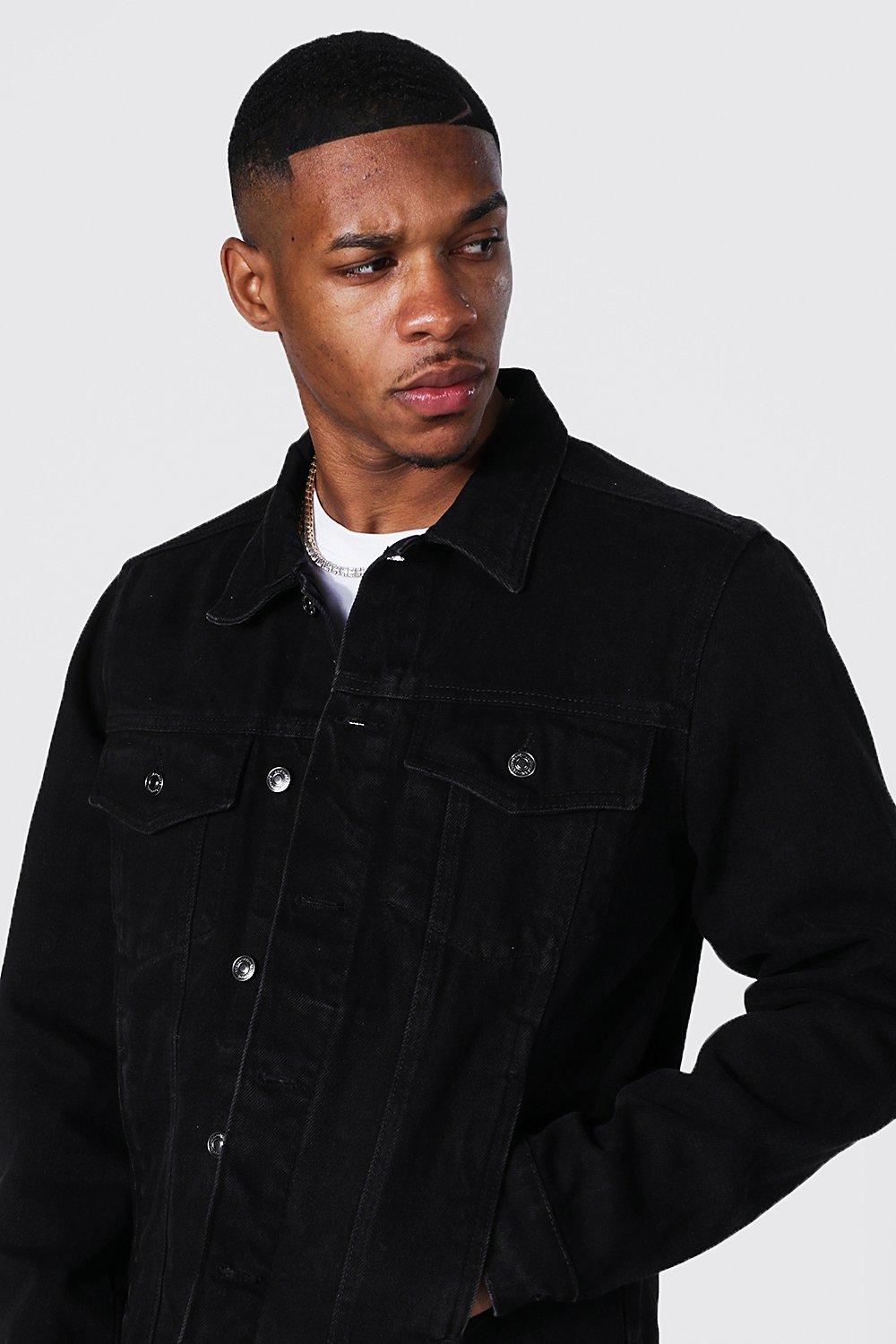 Boohoo man denim on sale jacket